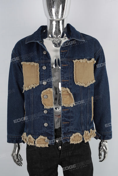 Dark blue patchwork jacket