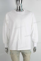 White oversize digital print shirt