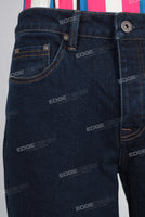 Dark blue denim jeans