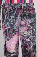 Digital print cargo baggy jeans