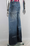 Blue baggy straight jeans