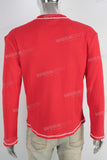 Red screen print slim fit shirt