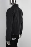 Hot Sale Men Black Casual Long Sleeve Cotton Fabric Denim Jacket