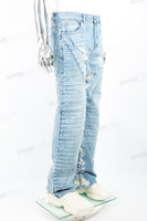 Blue tattered patchwork Baggy Jeans