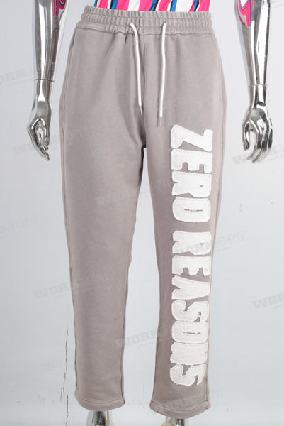 Grey leggings patchwork pants