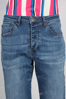 Blue slim fit denim jeans