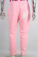 Pink leggings patchwork pants
