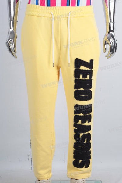 Yellow leggings patchwork pants
