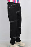 Black slim fit denim jeans