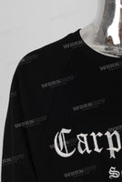 Black embroidered fitted long shirt