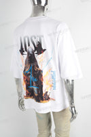 White heavweight digital print t shirt