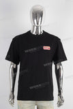 Black patchwork slim fit t shirt