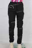 Puffer cotton black polyester pants men