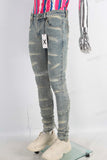 Blue skinny denim jeans