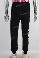 Black leggings digital print pants