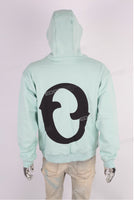 Green drop should oversize digital print hoodie men