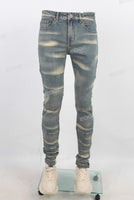 Blue vintage skinny jeans men