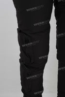 Puffer cotton black polyester pants men