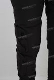 Puffer cotton black polyester pants men