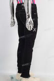 Black damage skinny denim jeans