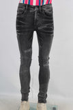 Black acid washed skinny jeans