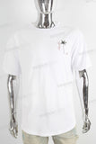 White oversize digital print t shirt