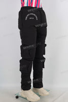 Puffer cotton black polyester pants men