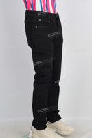 Black skinny denim jeans