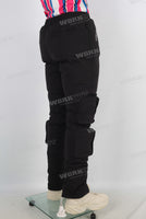 Puffer cotton black polyester pants men