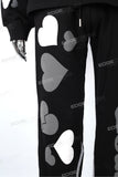 Custom Men Black Cotton Sweatpants Hoodie And Sweatshirts