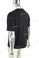 Customized Print Logo Men Digital Print Black Slim Cotton T Shirt