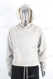 Custom Plus Size Blank Plain Gray Cotton Men Pullover Hoodie