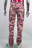 Men Trousers Custom Full print Camouflage Twill Stacked Pants