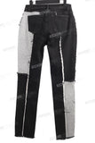 Men's Fashion Streetwear Trousers Custom Denim Patchwork Jeans For Men