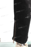 Men Casual Scratch Slim Fit Black Vintage Jeans