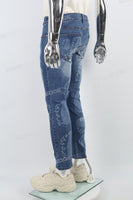 Laser Print Men Jeans