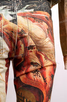 Custom Digital Printing Denim Jacket and Pants