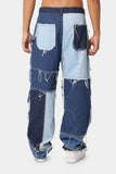 Multi Tone Denim Jeans